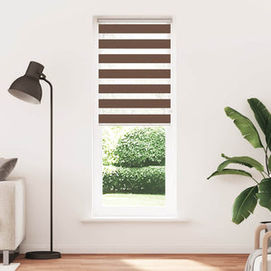Doppelrollo Braun 80x230 cm