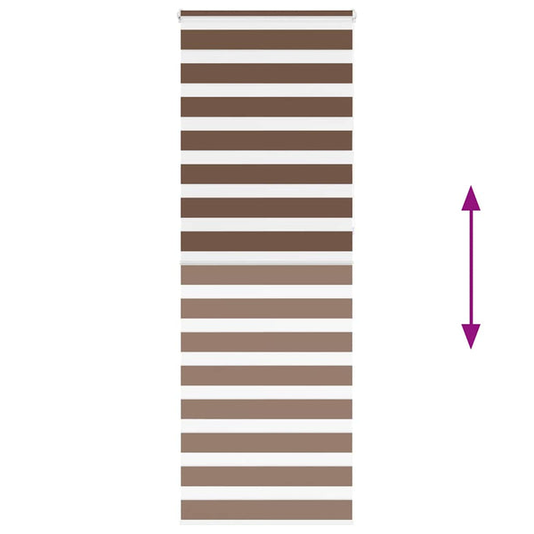 Doppelrollo Braun 80x230 cm