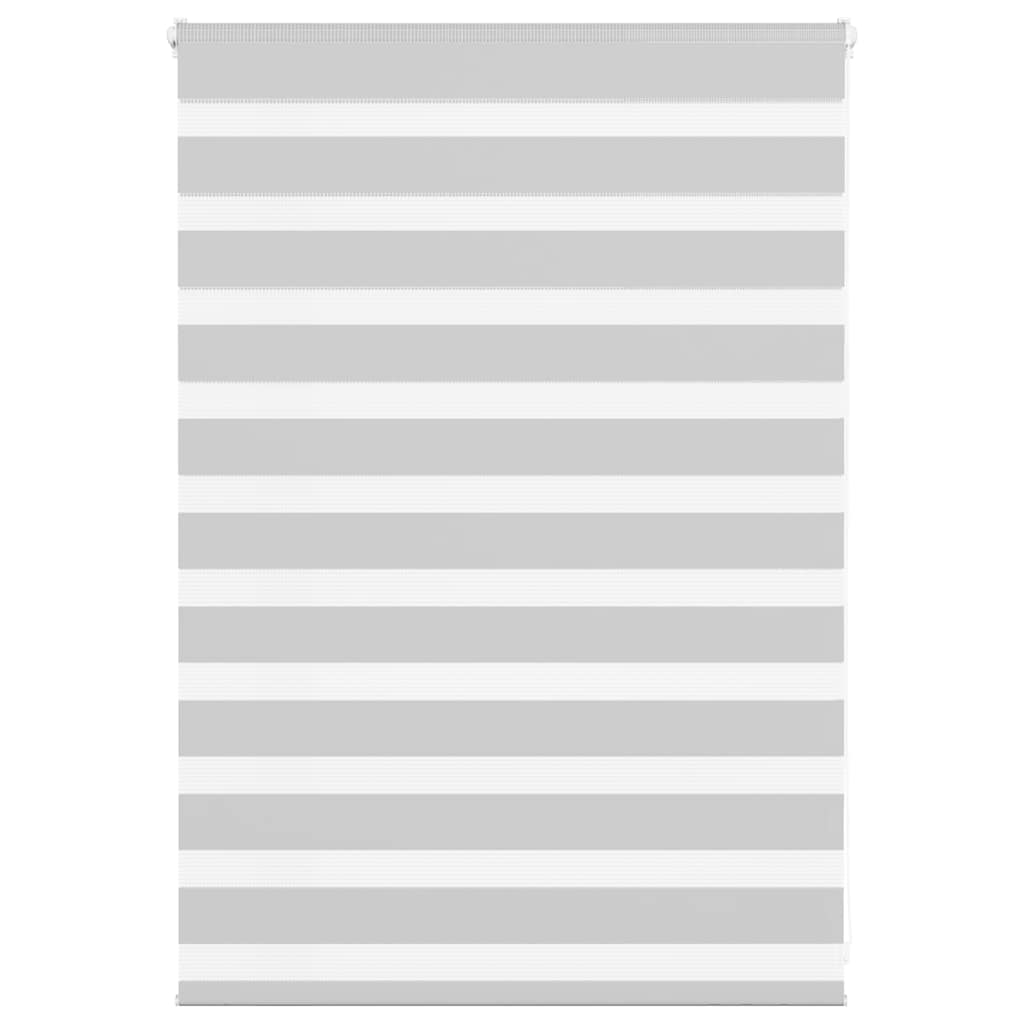 vidaXL Day/Night Roller Blind Light Gray 100x100 cm Fabric Width 95.9 cm Polyester