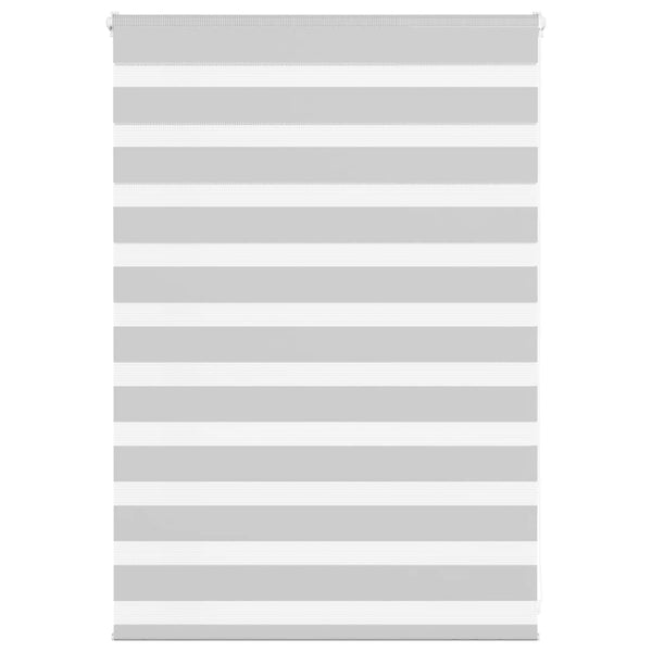 vidaXL Day/Night Roller Blind Light Gray 100x100 cm Fabric Width 95.9 cm Polyester