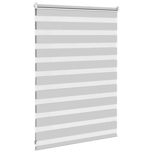 vidaXL Day/Night Roller Blind Light Gray 100x100 cm Fabric Width 95.9 cm Polyester
