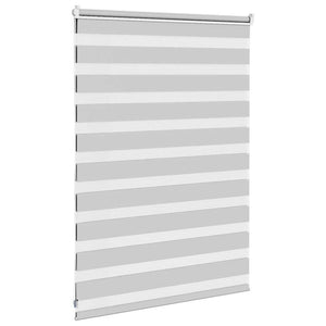 vidaXL Day and Night Blind Light Grey 105x100 cm Fabric Width 100.9 cm Polyester