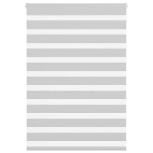vidaXL Double Roller Blind Light Grey 110x100 cm Fabric Width 105.9 cm Polyester