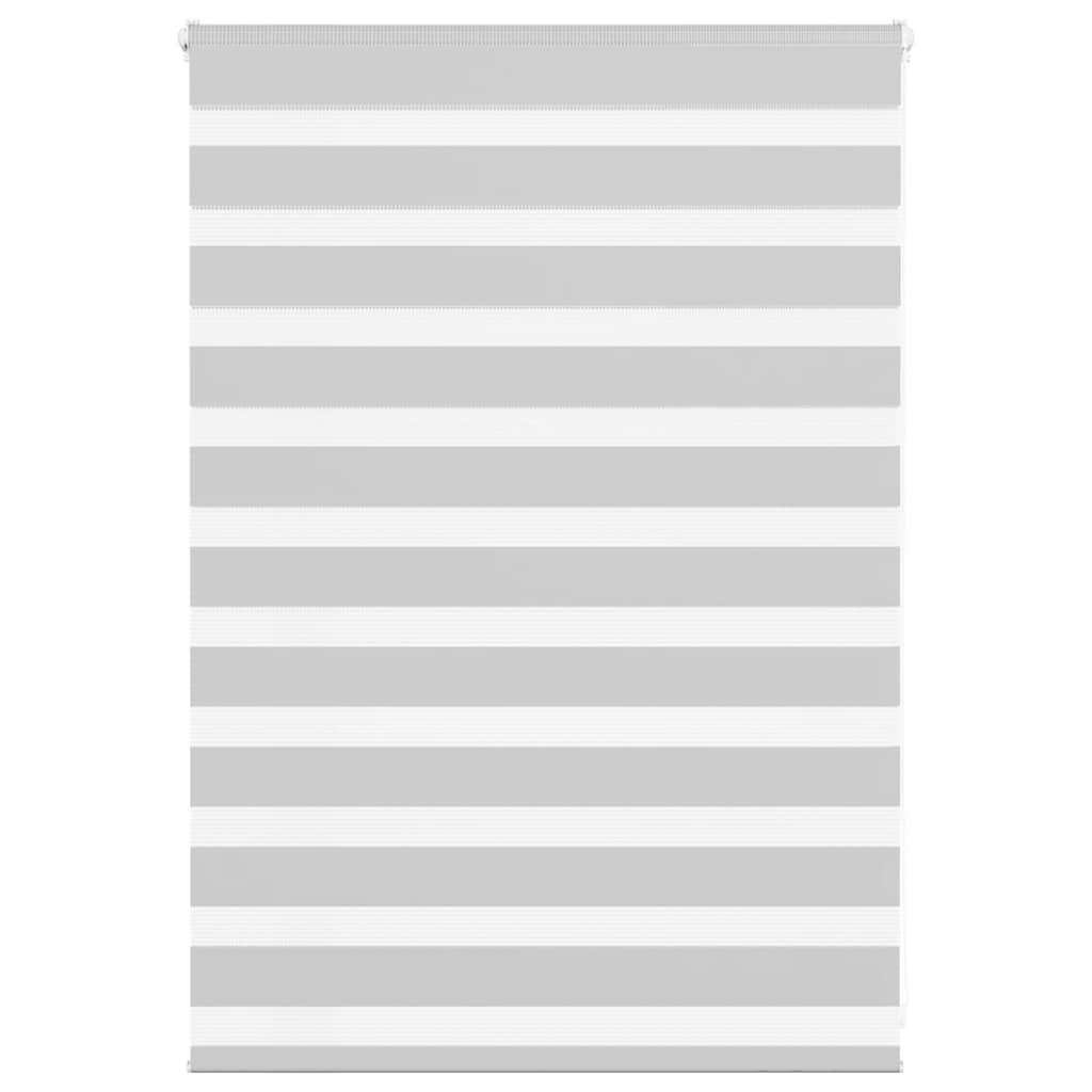 vidaXL Double Roller Blind Light Grey 110x100 cm Fabric Width 105.9 cm Polyester