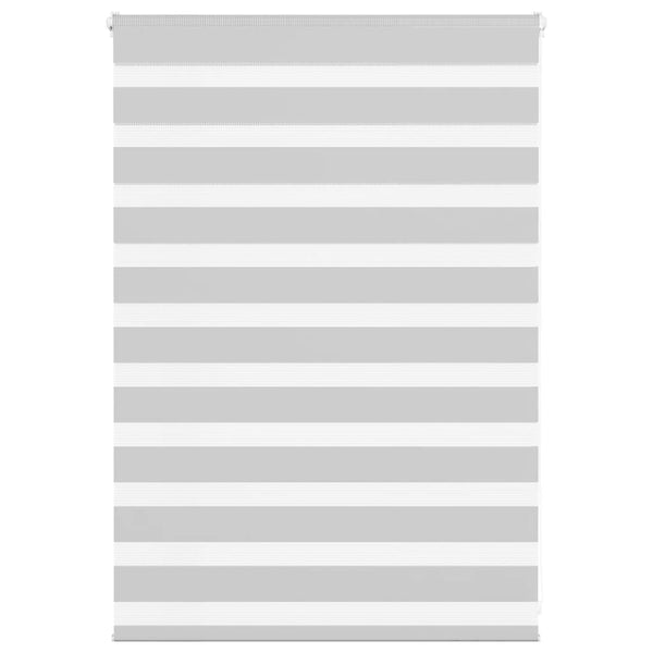 vidaXL Double Roller Blind Light Grey 110x100 cm Fabric Width 105.9 cm Polyester
