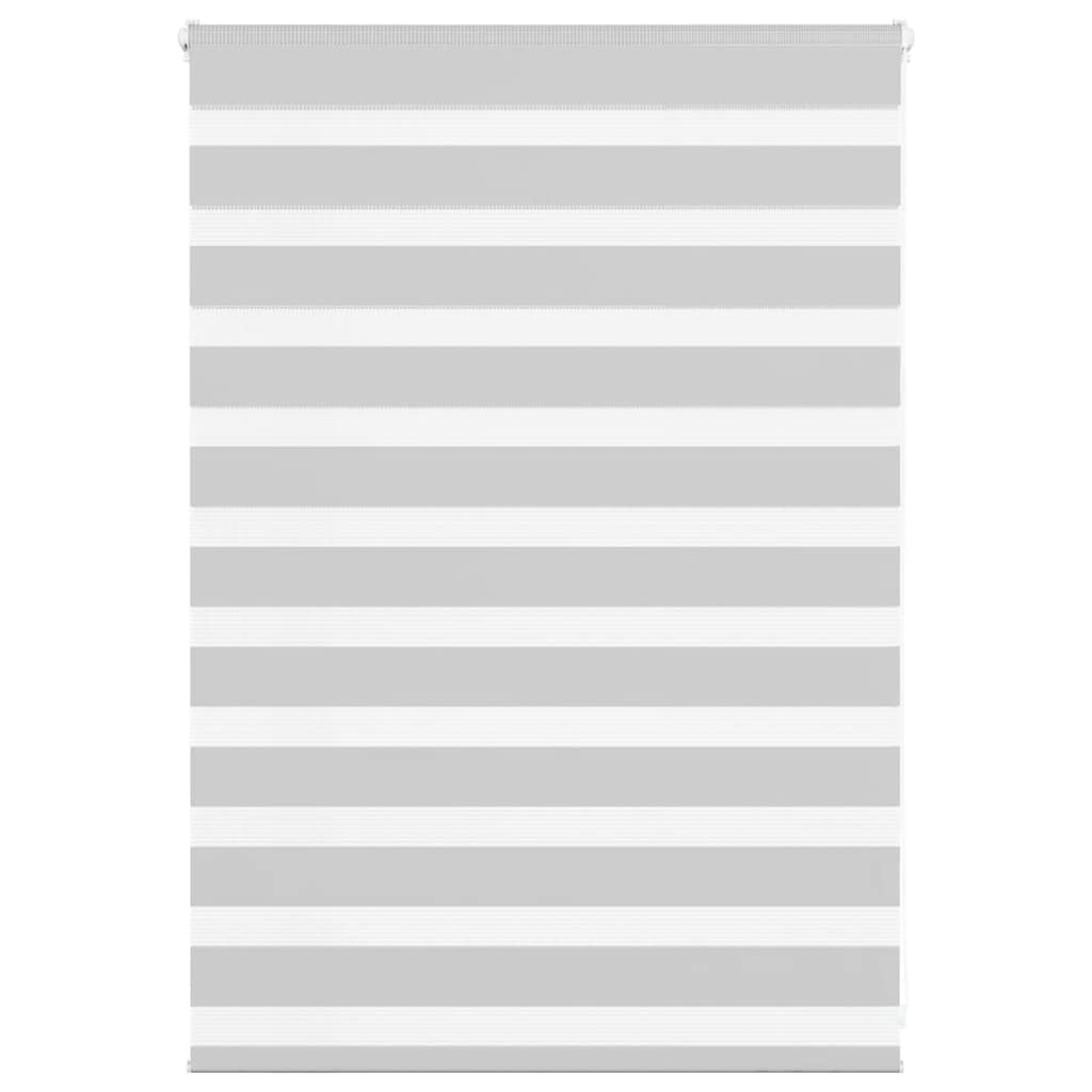 vidaXL Day and Night Blind Light Grey 115x100 cm Fabric Width 110.9 cm Polyester