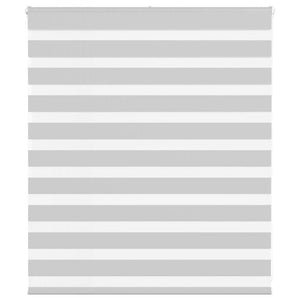 vidaXL Day and Night Blind Light Grey 120x100 cm Fabric Width 115.9 cm Polyester