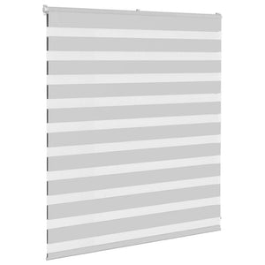 vidaXL Day and Night Blind Light Grey 120x100 cm Fabric Width 115.9 cm Polyester