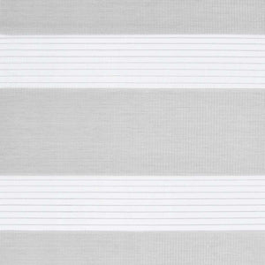 vidaXL Double Roller Blind Light Grey 135x100 cm Fabric Width 130.9 cm Polyester