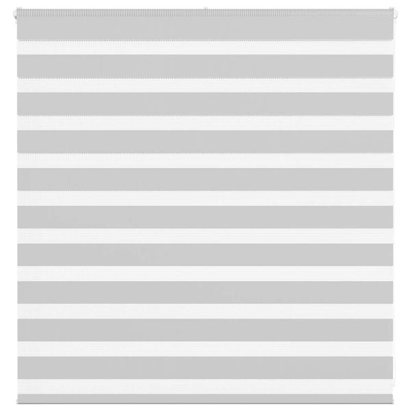 vidaXL Double Roller Blind Light Grey 140x100 cm Fabric Width 135.9 cm Polyester