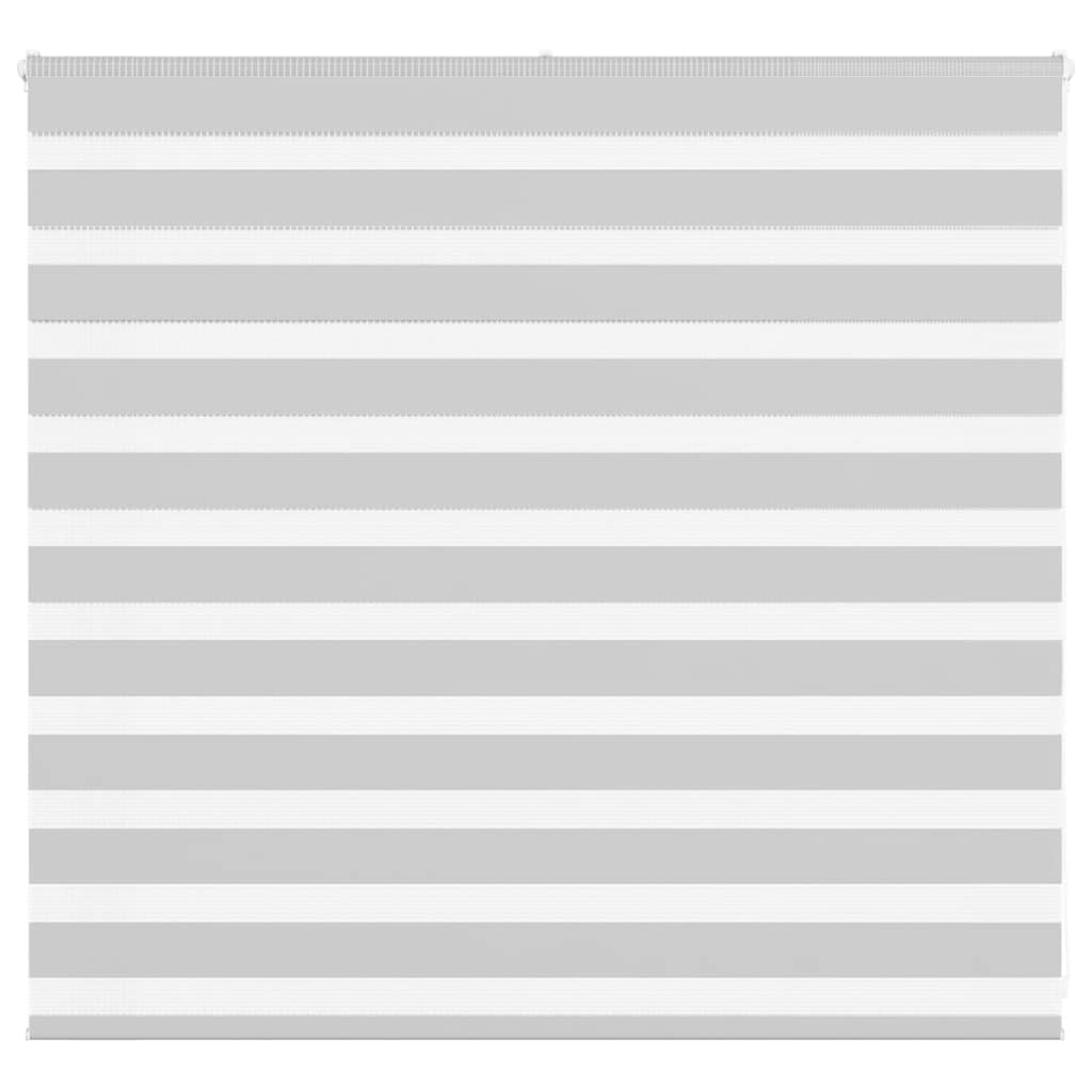 vidaXL Double Roller Blind Light Grey 165x100 cm Fabric Width 160.9 cm Polyester