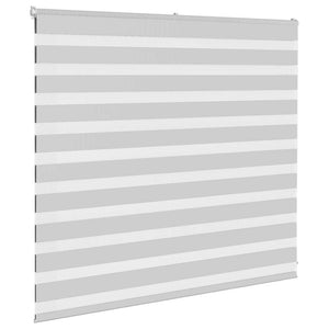 vidaXL Double Roller Blind Light Grey 165x100 cm Fabric Width 160.9 cm Polyester