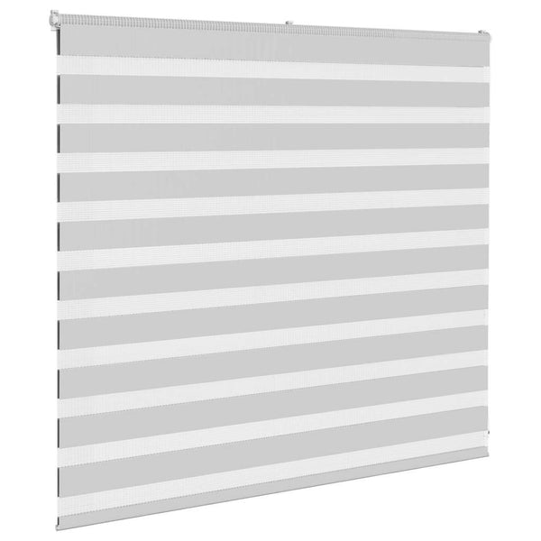 vidaXL Double Roller Blind Light Grey 165x100 cm Fabric Width 160.9 cm Polyester
