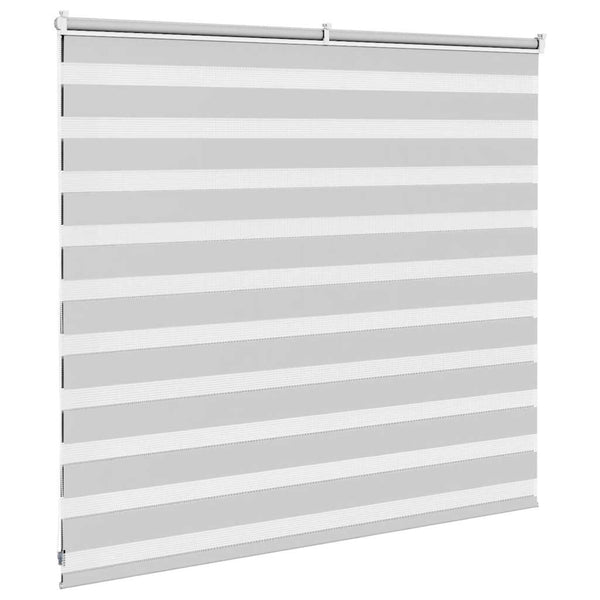vidaXL Double Roller Blind Light Grey 165x100 cm Fabric Width 160.9 cm Polyester