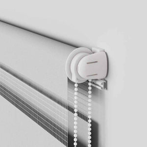 vidaXL Double Roller Blind Light Grey 165x100 cm Fabric Width 160.9 cm Polyester
