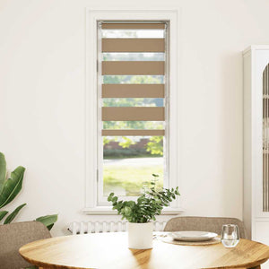 Doppelrollo Sandbraun 40x100 cm