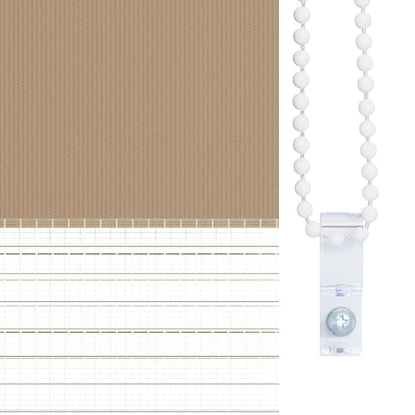 Doppelrollo Sandbraun 60x100 cm