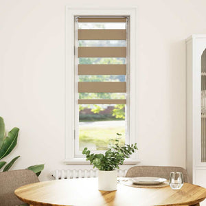 Doppelrollo Sandbraun 40x150 cm