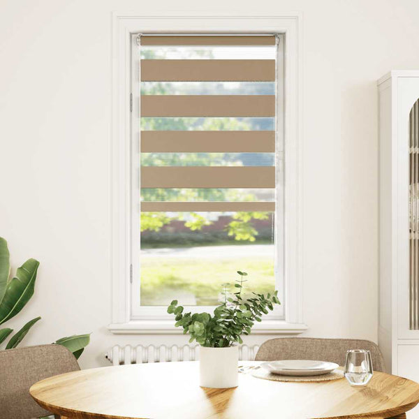Doppelrollo Sandbraun 60x150 cm