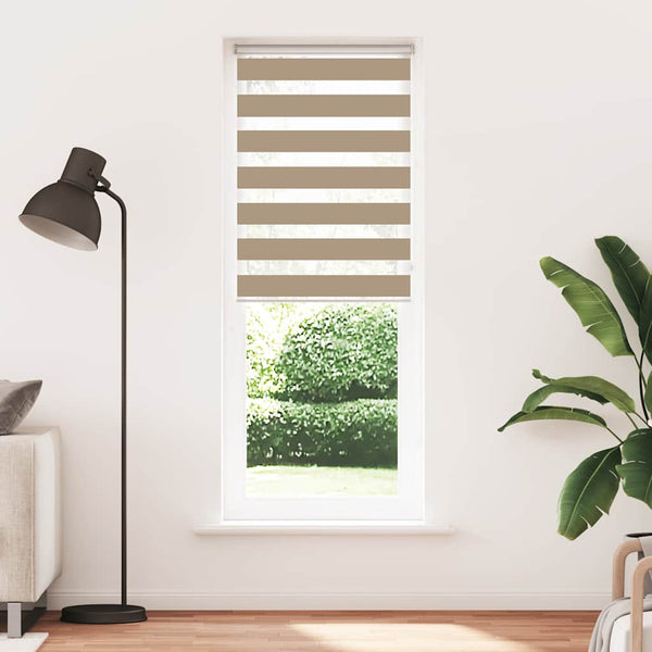 Doppelrollo Sandbraun 90x200 cm