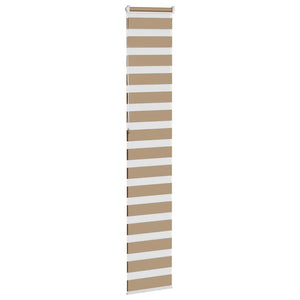 vidaXL Double Roller Blind Sand Brown 50x230 cm Fabric Width 45.9 cm Polyester