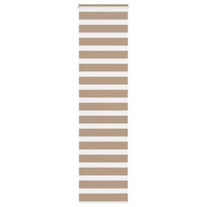 vidaXL Day and Night Blind Sand Brown 60x230 cm Fabric width 55.9 cm Polyester