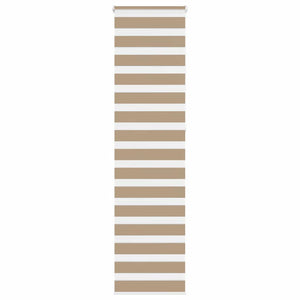 vidaXL Double Roller Blind Sand Brown 65x230 cm Fabric Width 60.9 cm Polyester