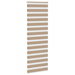 vidaXL Day and Night Blind Sand Brown 85x230 cm Fabric width 80.9 cm Polyester