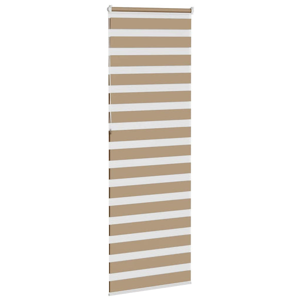 vidaXL Day and Night Blind Sand Brown 85x230 cm Fabric width 80.9 cm Polyester