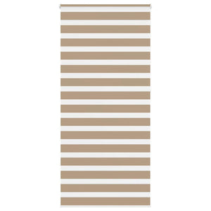 vidaXL Double Roller Blind Sand Brown 95x230 cm Fabric Width 90.9 cm Polyester