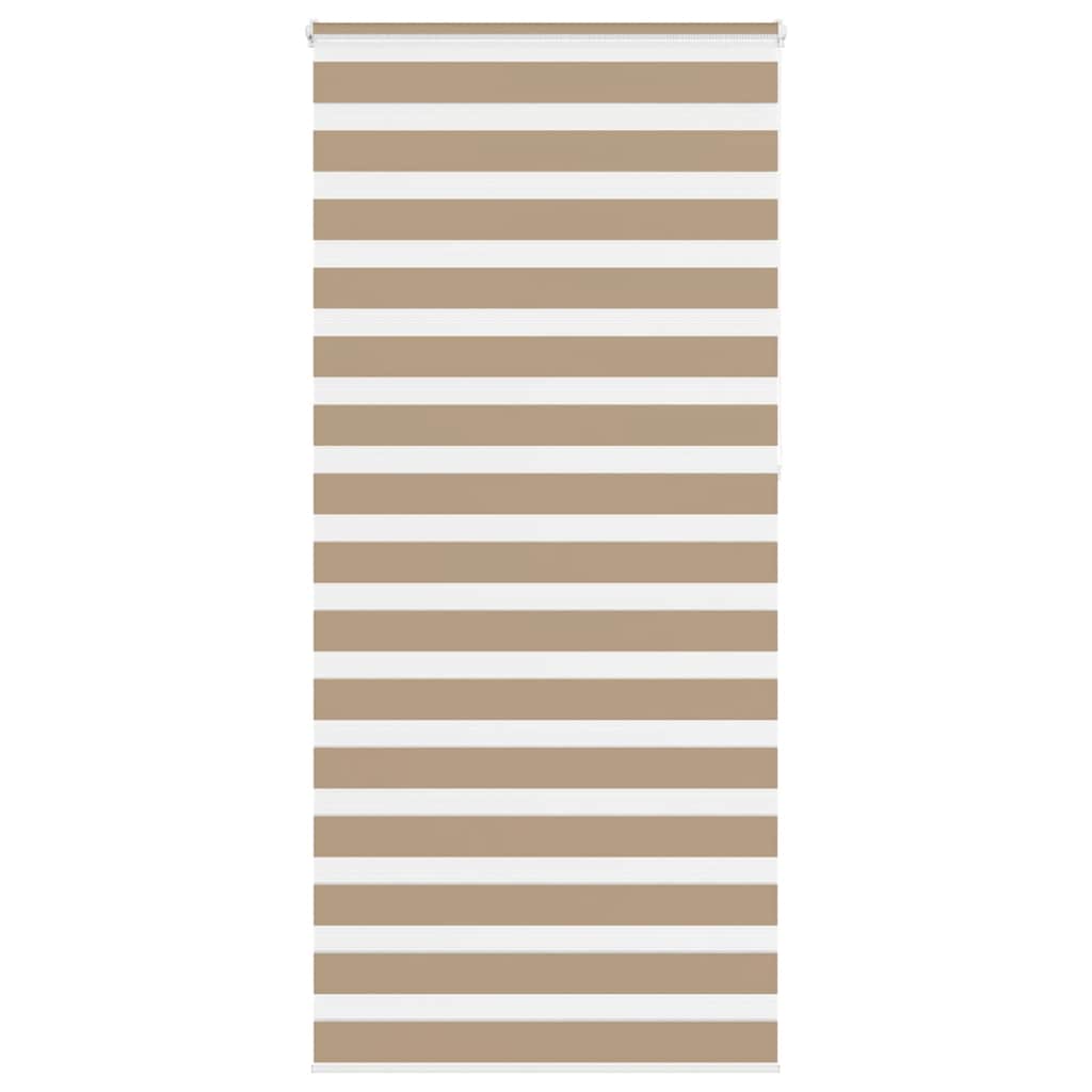 vidaXL Double Roller Blind Sand Brown 95x230 cm Fabric Width 90.9 cm Polyester