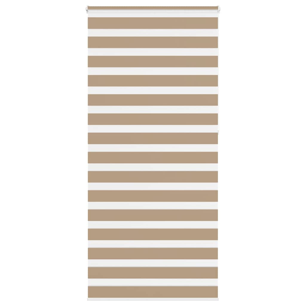 vidaXL Double Roller Blind Sand Brown 105x230 cm Fabric width 100.9 cm Polyester