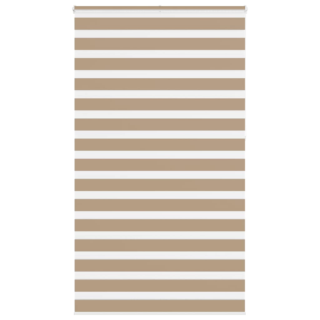 vidaXL Double Roller Blind Sand Brown 120x230 cm Fabric Width 115.9 cm Polyester