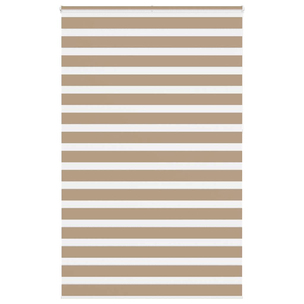vidaXL Double Roller Blind Sand Brown 140x230 cm Fabric width 135.9 cm Polyester