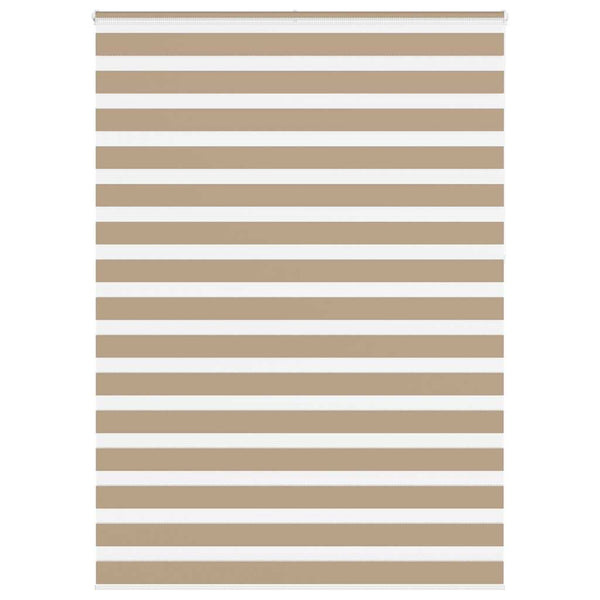 vidaXL Double Roller Blind Sand Brown 165x230 cm Fabric width 160.9 cm Polyester