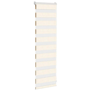vidaXL Double Roller Blind Marble Beige 40x100 cm Fabric width 35.9 cm Polyester
