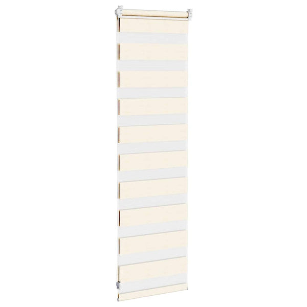 vidaXL Double Roller Blind Marble Beige 40x100 cm Fabric width 35.9 cm Polyester