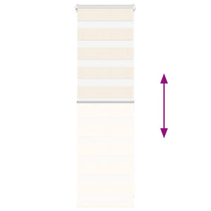 vidaXL Double Roller Blind Marble Beige 40x100 cm Fabric width 35.9 cm Polyester