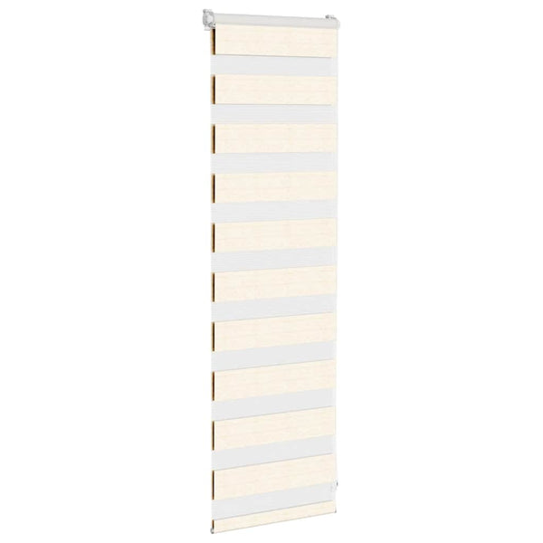 vidaXL Day/Night Blind Marble Beige 50x100 cm Fabric Width 45.9 cm Polyester