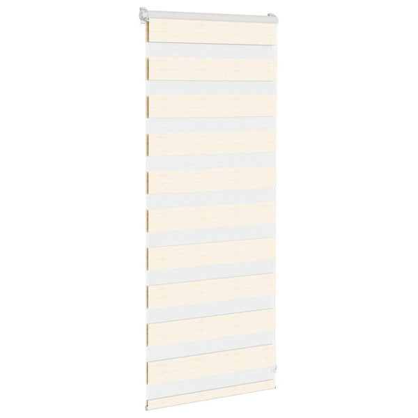vidaXL Day and Night Blind Marble Beige 55x100 cm Fabric Width 50.9 cm Polyester