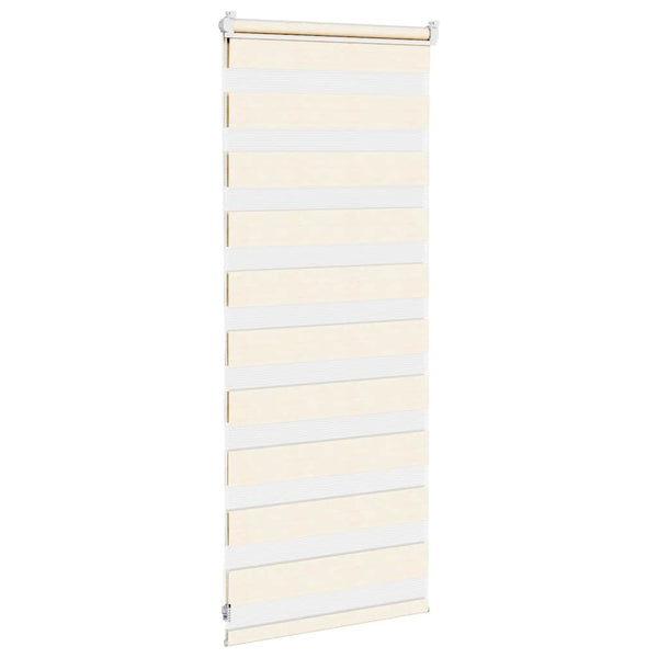 vidaXL Day and Night Blind Marble Beige 55x100 cm Fabric Width 50.9 cm Polyester