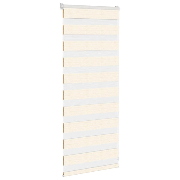 vidaXL Double Roller Blind Marble Beige 60x100 cm Fabric Width 55.9 cm Polyester