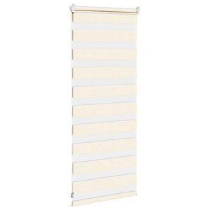 vidaXL Double Roller Blind Marble Beige 60x100 cm Fabric Width 55.9 cm Polyester