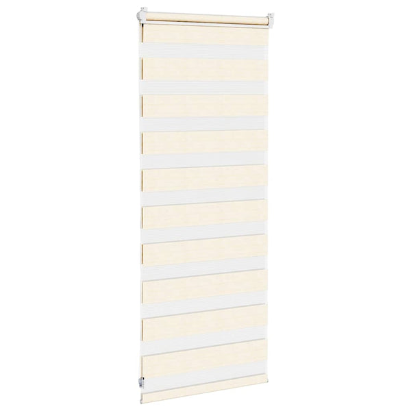 vidaXL Double Roller Blind Marble Beige 60x100 cm Fabric Width 55.9 cm Polyester