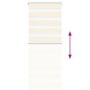 vidaXL Double Roller Blind Marble Beige 60x100 cm Fabric Width 55.9 cm Polyester