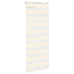vidaXL Day and Night Blind Marble Beige 65x100 cm Fabric Width 60.9 cm Polyester