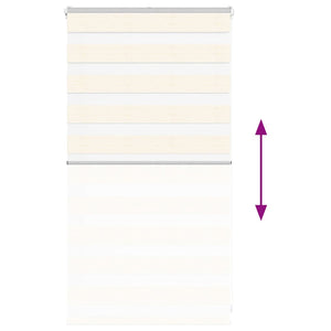 vidaXL Double Roller Blind Marble Beige 70x100 cm Fabric Width 65.9 cm Polyester