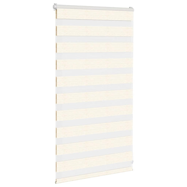 vidaXL Double Roller Blind Marble Beige 75x100 cm Fabric width 70.9 cm Polyester