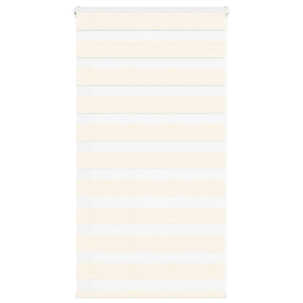 vidaXL Double Roller Blind Marble Beige 85x100 cm Fabric width 80.9 cm Polyester