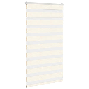 vidaXL Double Roller Blind Marble Beige 85x100 cm Fabric width 80.9 cm Polyester